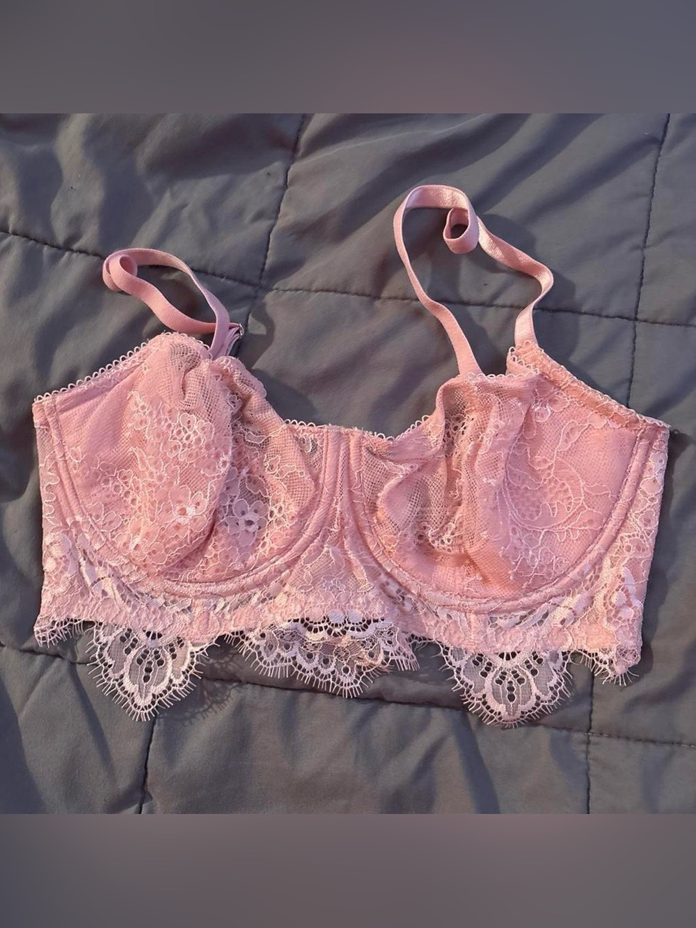 Pink Dream angels unlined Lace Underwire Bra